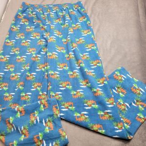 Leveret Mens Dinosaur Print Fleece Pajama Pants X-Large